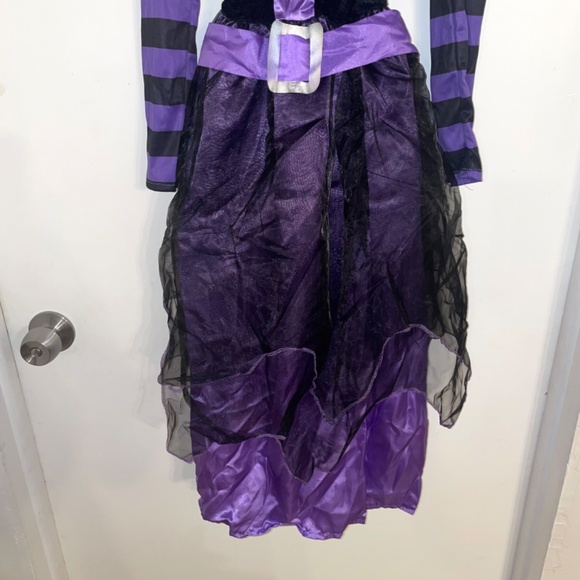 Little Naughty Violet Witch Girls Costume Size Large - Picture 7 of 16